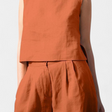 Yvanne Conjunto Vintage Sin Mangas de Verano