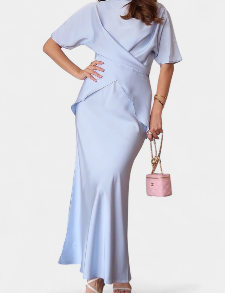 Veleda Conjunto de Top con Tiras Cruzadas y Falda Fluida