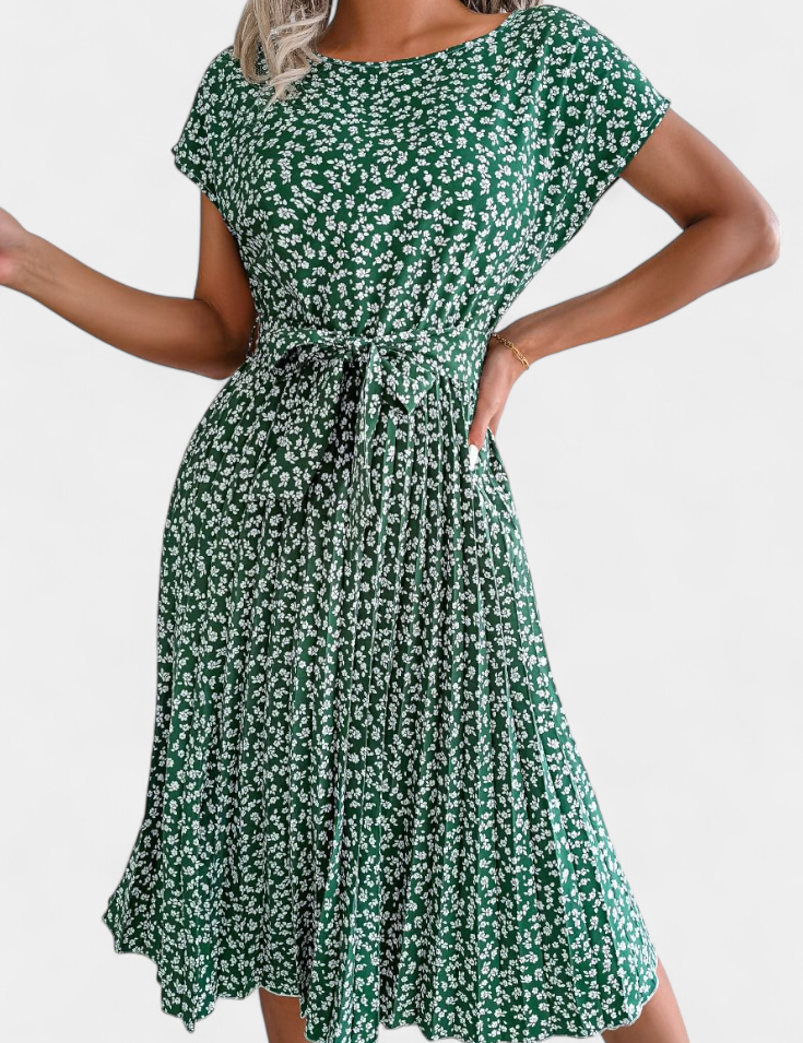 Galilea Vestido Midi Floral de Inspiración Campestre