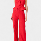 Nerida Mono Largo Asimétrico de Lino y Algodón