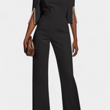 Prim Mono Suelto de Color Sólido con Cuello Redondo