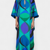 Fiorella Kaftán con Estampado Iride Psicológico