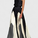 Antía Vestido Maxi Off-Shoulder con Estampado Elegante