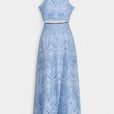 Danitza Conjunto Romántico de Encaje Floral Calado