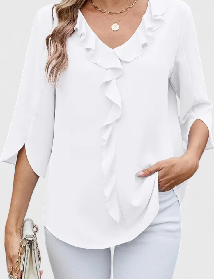 Annemiek Blusa Casual con Corte Suelto y Estilo Sofisticado