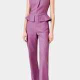 Nerida Mono Largo Asimétrico de Lino y Algodón