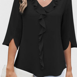Annemiek Blusa Casual con Corte Suelto y Estilo Sofisticado