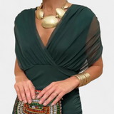 Laura Vestido Elegante Con Escote en V