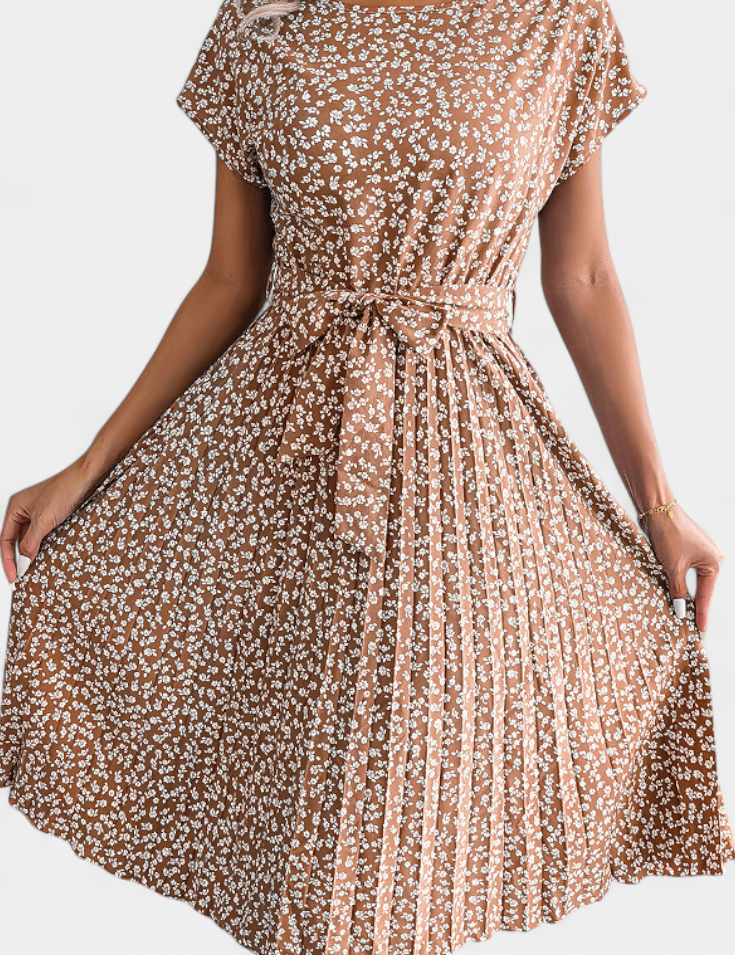 Galilea Vestido Midi Floral de Inspiración Campestre