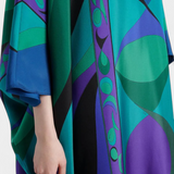 Fiorella Kaftán con Estampado Iride Psicológico
