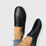 Veerle Mocasines Elegantes de Punta Redonda con Acabado Pulido