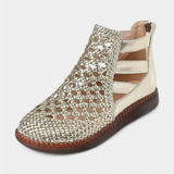 Alica Sandalias Trenzadas con Diseño Calado y Suela Flexible