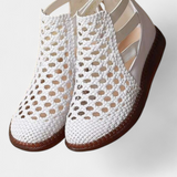 Alica Sandalias Trenzadas con Diseño Calado y Suela Flexible