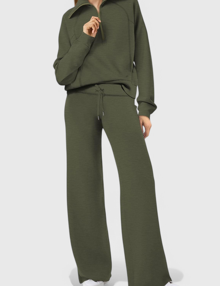 Berken Conjunto de Lounge de Dos Piezas de Manga Larga