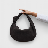 Lila Bolso Mediano Woven con Detalle de Nudo