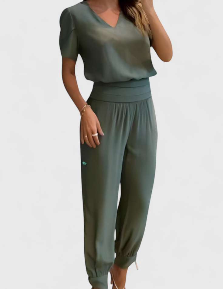 Cassandra Conjunto de Blusa y Pantalones