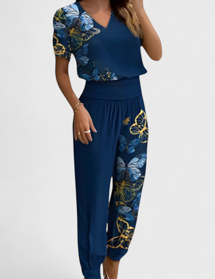 Cassandra Conjunto de Blusa y Pantalones